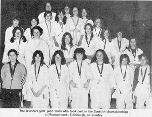 Ayrhire girls judo team June 1973.jpg