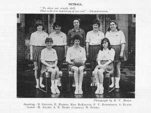 Ardrossan Academy netball team session 1964-65.jpg